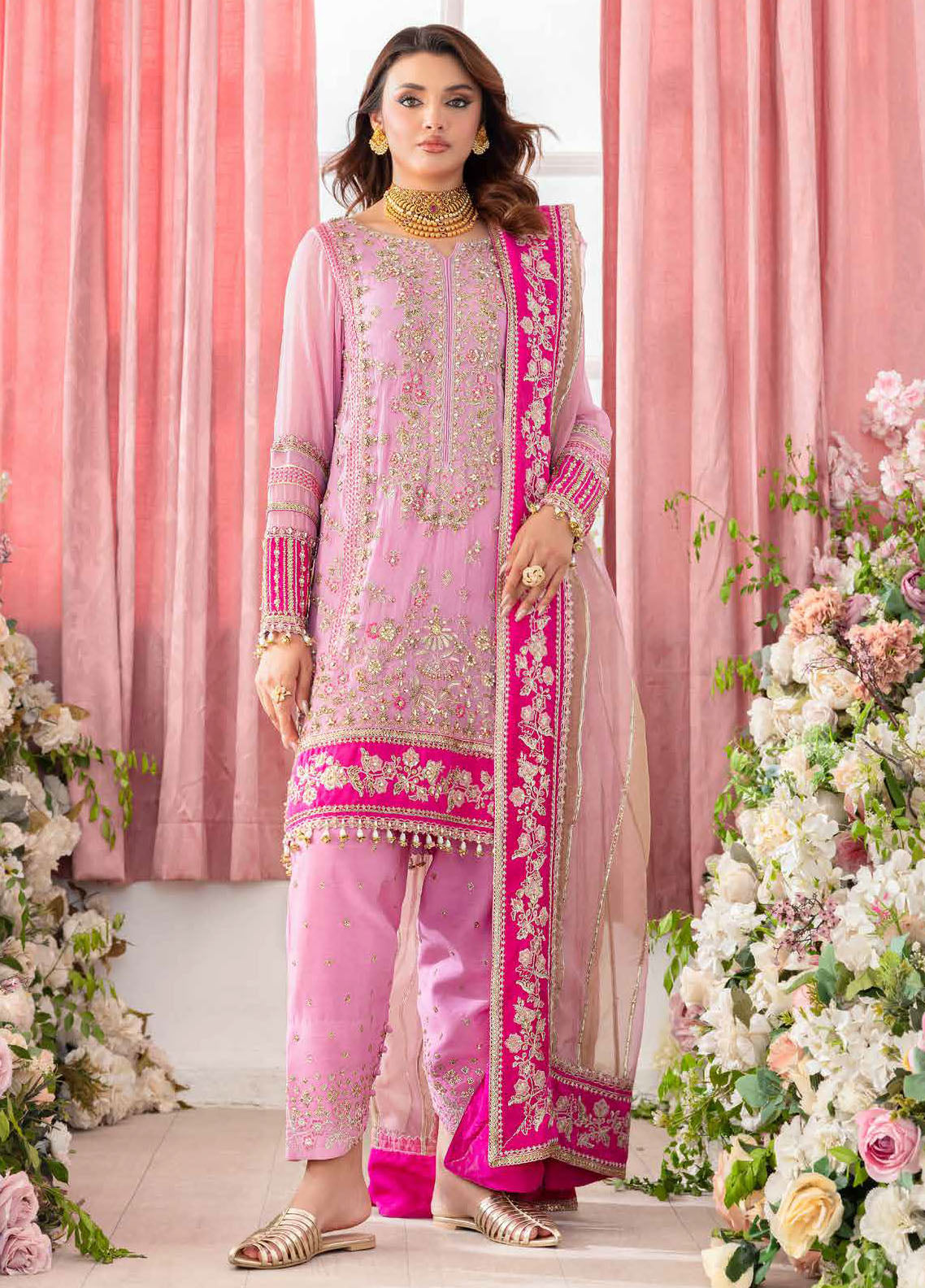 Diamond Dust by Charizma Embroidered Chiffon Suits Unstitched 4 Piece CRZ25DC DD5-01