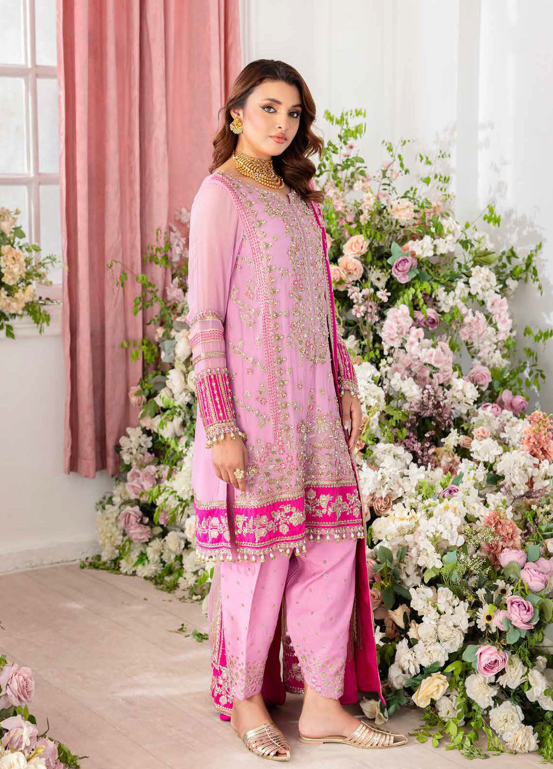 Diamond Dust by Charizma Embroidered Chiffon Suits Unstitched 4 Piece CRZ25DC DD5-01