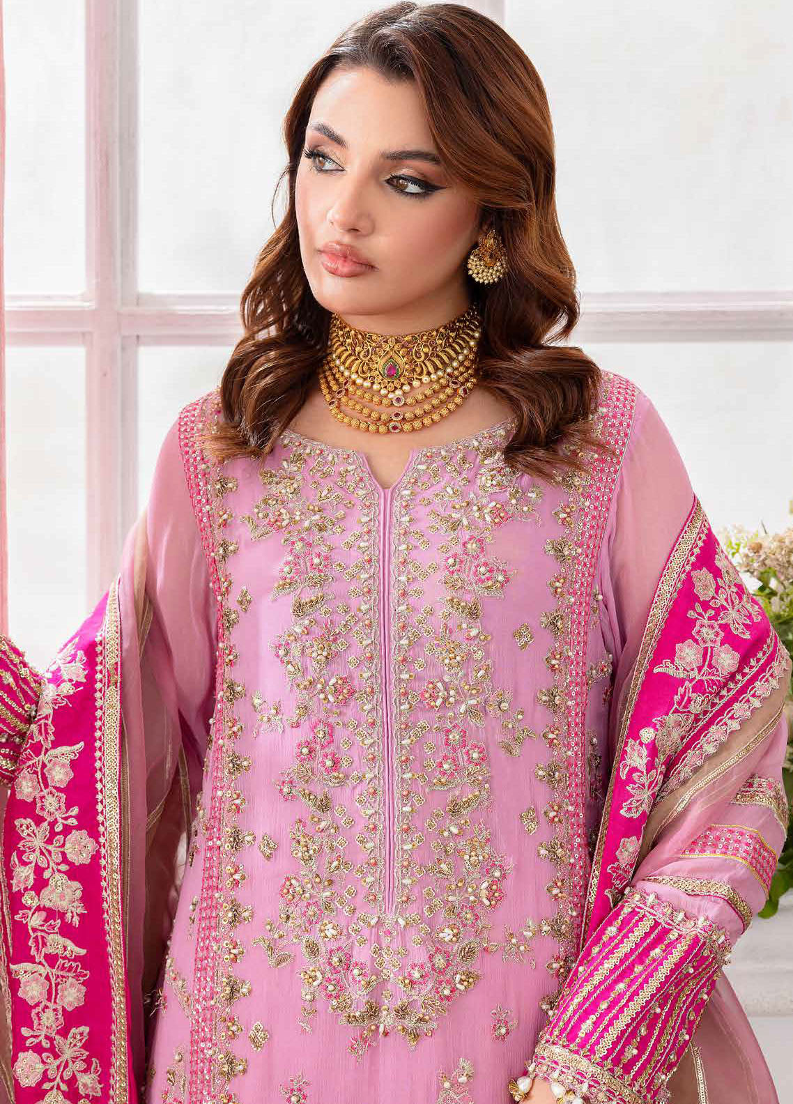 Diamond Dust by Charizma Embroidered Chiffon Suits Unstitched 4 Piece CRZ25DC DD5-01