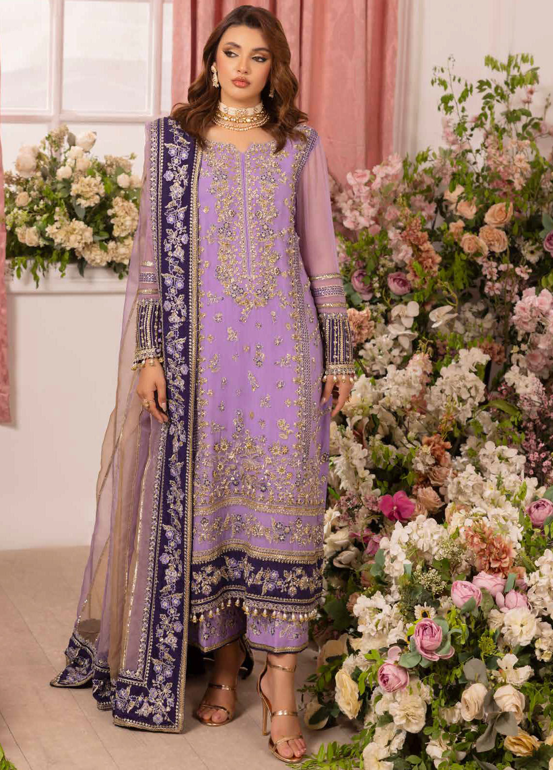 Diamond Dust by Charizma Embroidered Chiffon Suits Unstitched 4 Piece CRZ25DC DD5-05