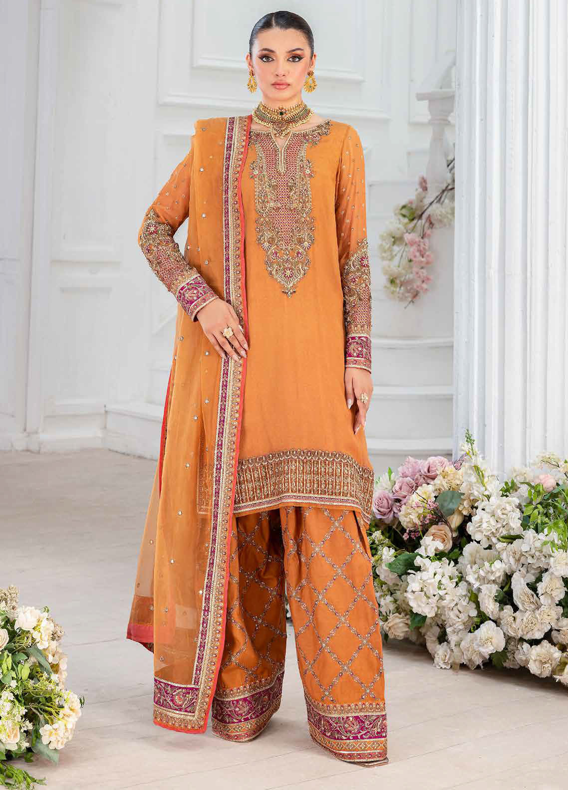Diamond Dust by Charizma Embroidered Chiffon Suits Unstitched 4 Piece CRZ25DC DD5-06