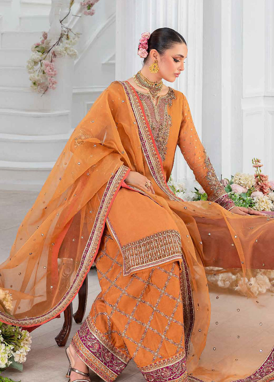 Diamond Dust by Charizma Embroidered Chiffon Suits Unstitched 4 Piece CRZ25DC DD5-06