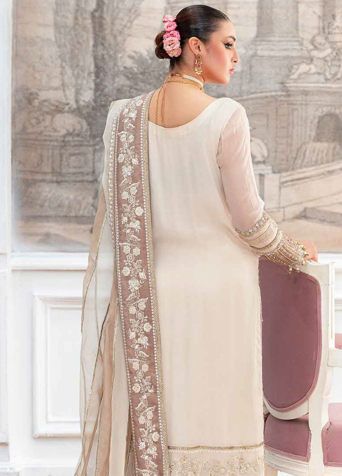 Diamond Dust by Charizma Embroidered Chiffon Suits Unstitched 4 Piece CRZ25DC DD5-07