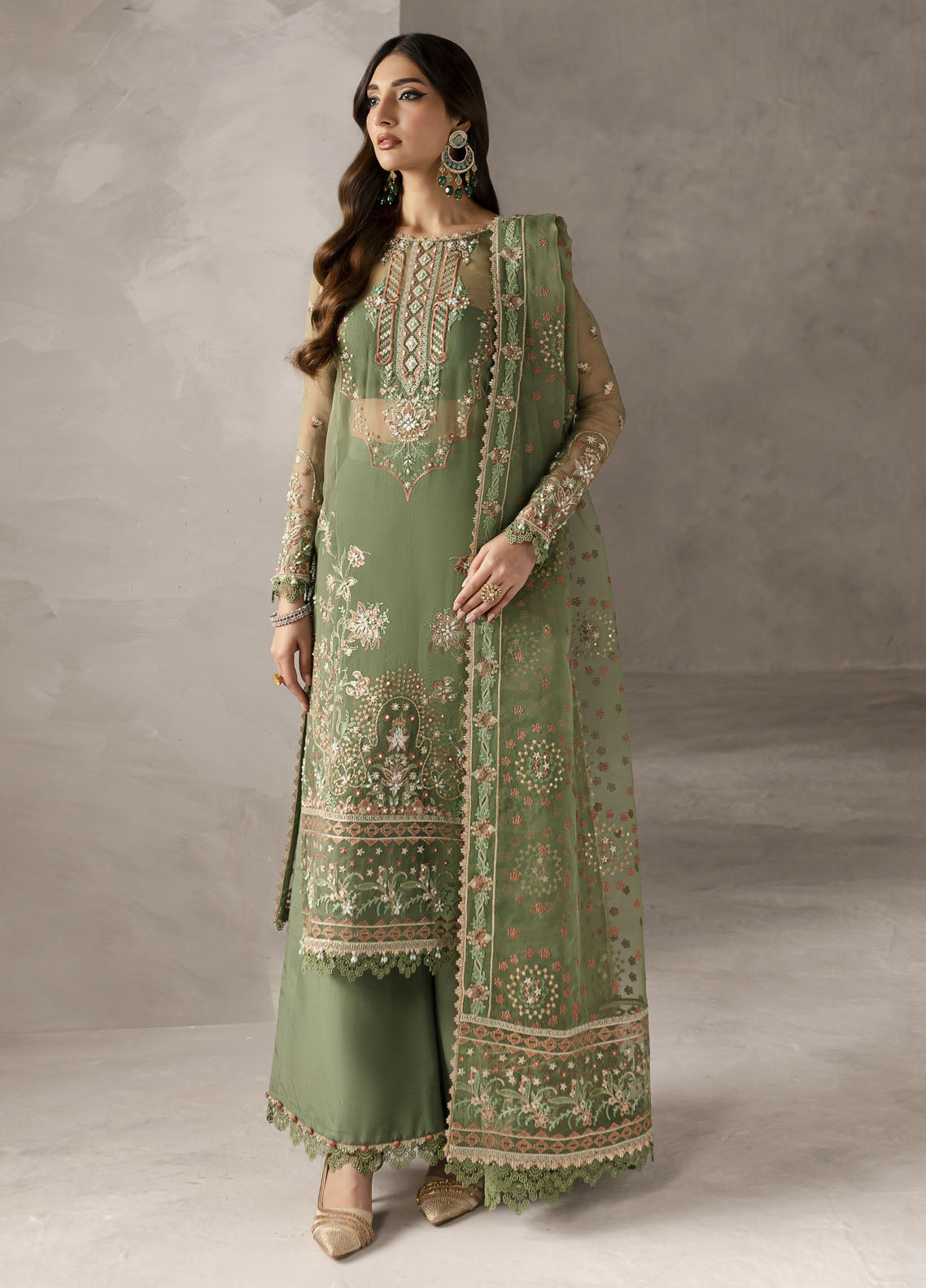 Elysee by Imran Ramzan Embroidered Organza Suits Unstitched 3 Piece IR25EF Giardino Fiorito