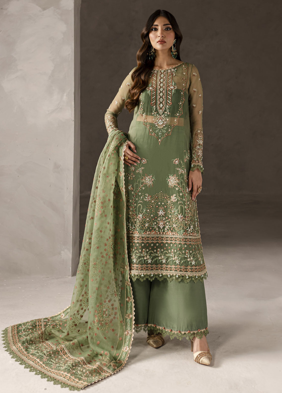 Elysee by Imran Ramzan Embroidered Organza Suits Unstitched 3 Piece IR25EF Giardino Fiorito