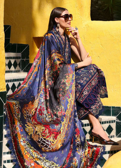 Elysia by Kanwal Malik Embroidered Lawn Suits Unstitched 3 Piece Azure