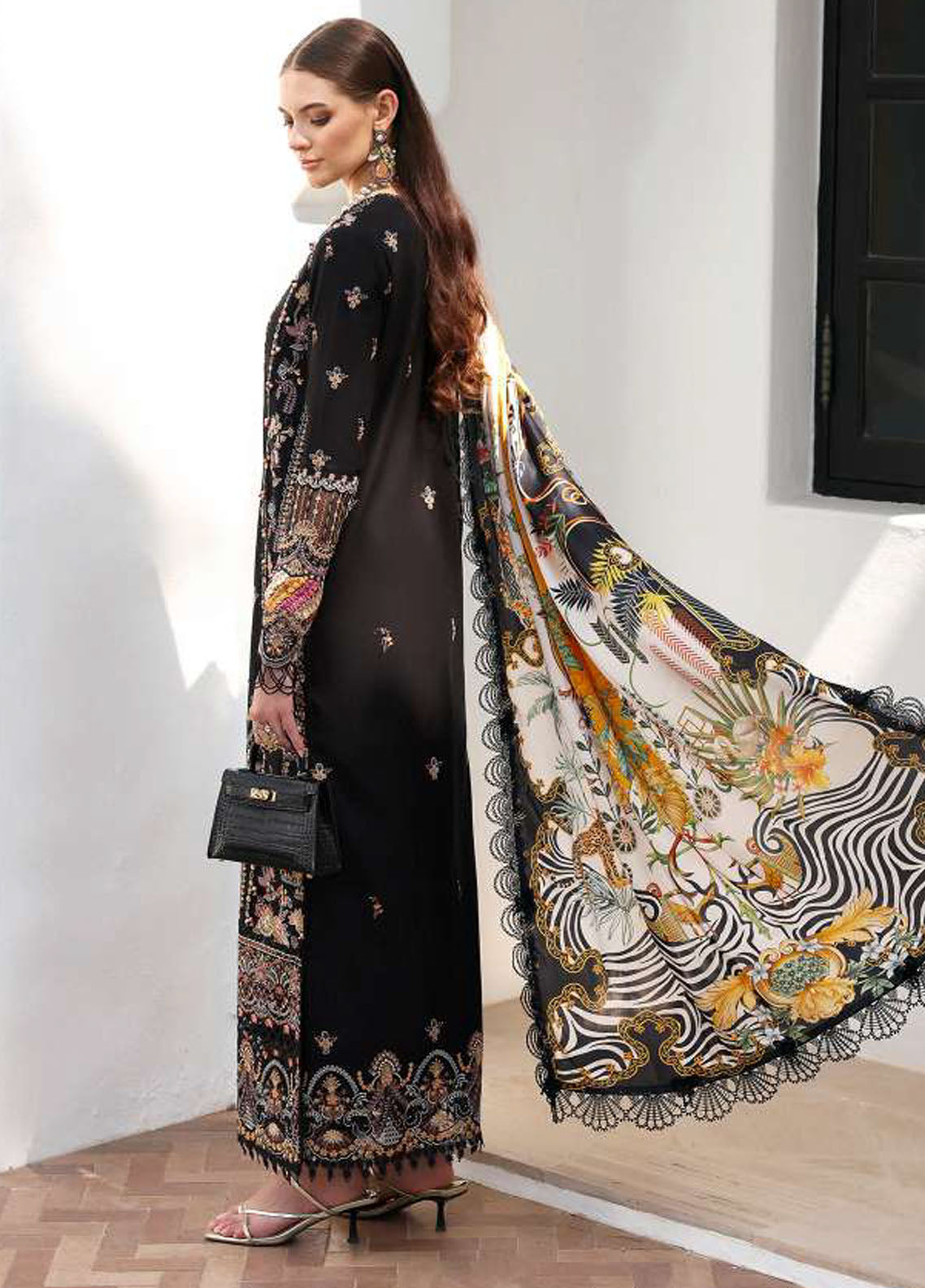 Elysia by Kanwal Malik Embroidered Lawn Suits Unstitched 3 Piece Noire