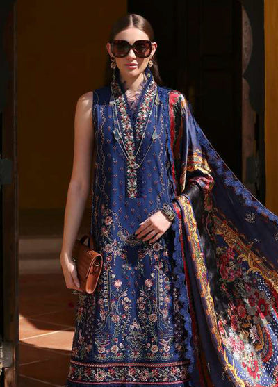 Elysia by Kanwal Malik Embroidered Lawn Suits Unstitched 3 Piece Azure