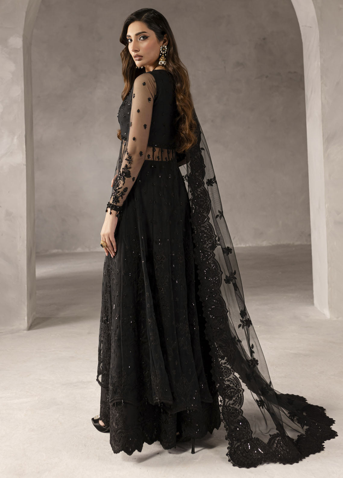 Elysee by Imran Ramzan Embroidered Net Suits Unstitched 3 Piece IR25EF Amour de Noire