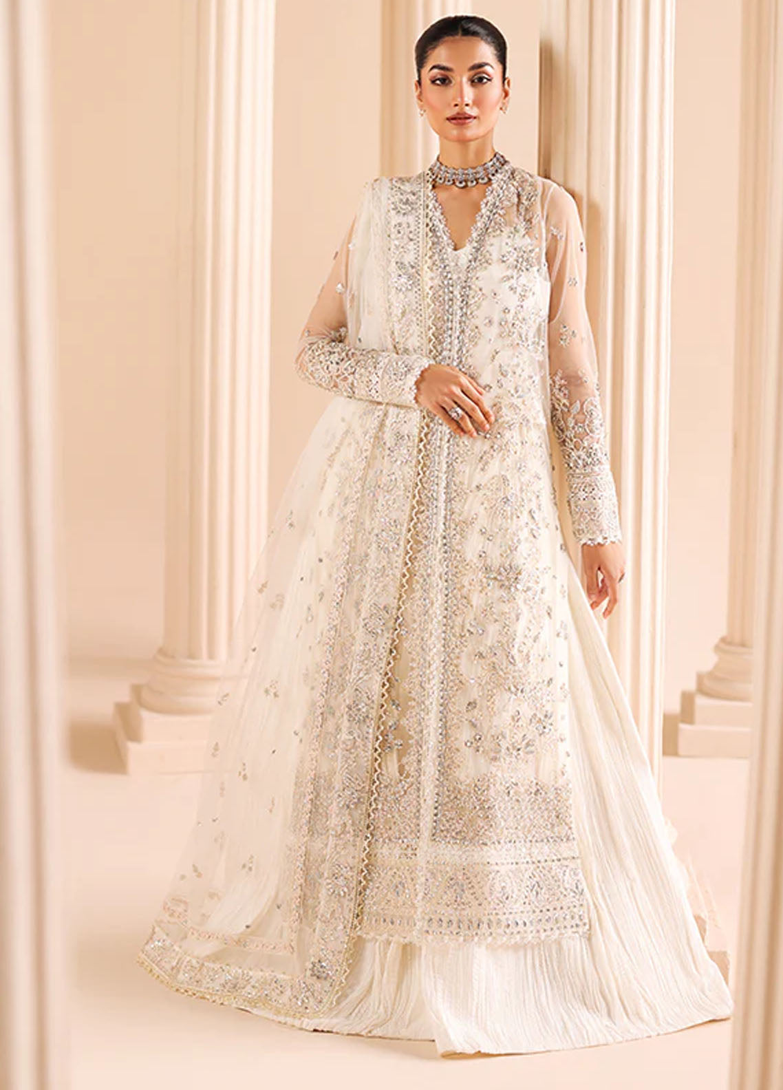 Edel by Saffron Unstitched Formals Collection 2024 D-03 Glided Frost