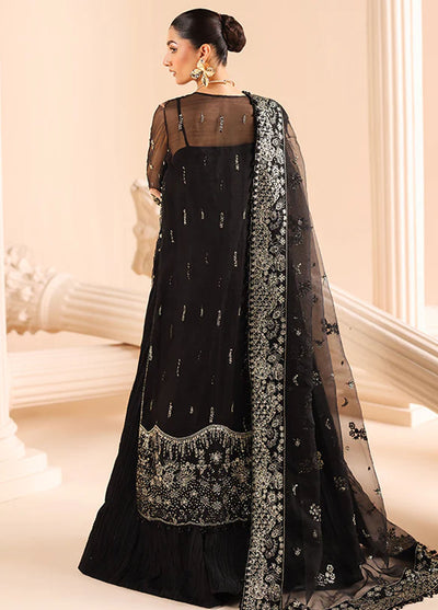 Edel by Saffron Unstitched Formals Collection 2024 D-08 Noir Dewdrop