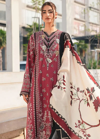 Elaf Embroidered Karandi Suit Unstitched 3 Piece EPW-5A Sweetest Kiss - Winter Collection