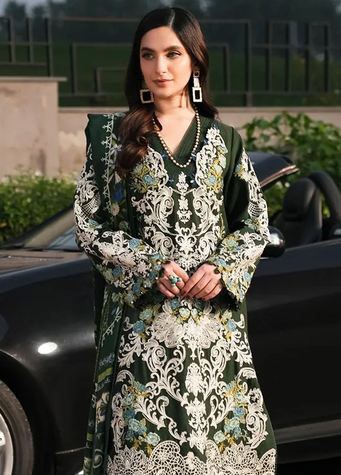 Elaf Embroidered Karandi Suit Unstitched 3 Piece EPW-6A Endless Devotion - Winter Collection