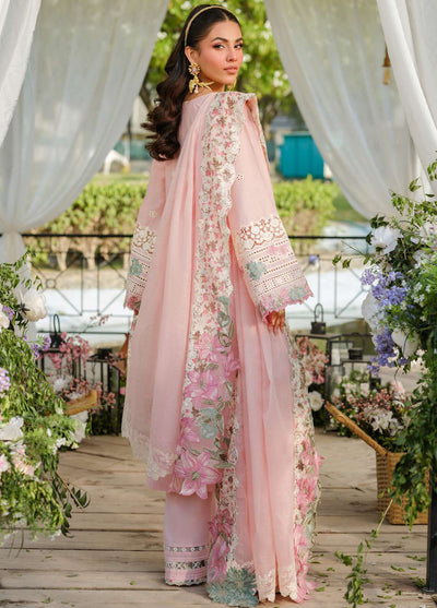Elaf Embroidered Lawn Suits Unstitched 3 Piece EF25LV ELH-1B Sophia