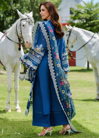 Elaf Embroidered Lawn Suits Unstitched 3 Piece EF25LV ELH-2A Ziva