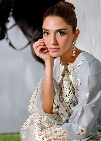 Elaf Embroidered Lawn Suits Unstitched 3 Piece EF25LV ELH-7B Issabel