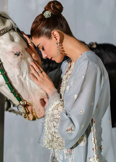 Elaf Embroidered Lawn Suits Unstitched 3 Piece EF25LV ELH-7B Issabel