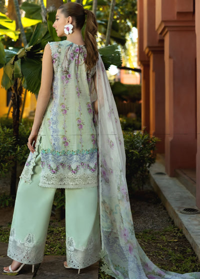 Signature by Elaf Unstitched Embroidered Lawn Collection 2025 ETS-01A