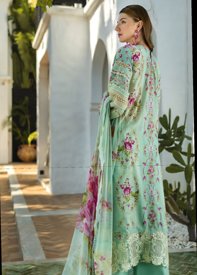 Signature by Elaf Unstitched Embroidered Lawn Collection 2025 ETS-03A