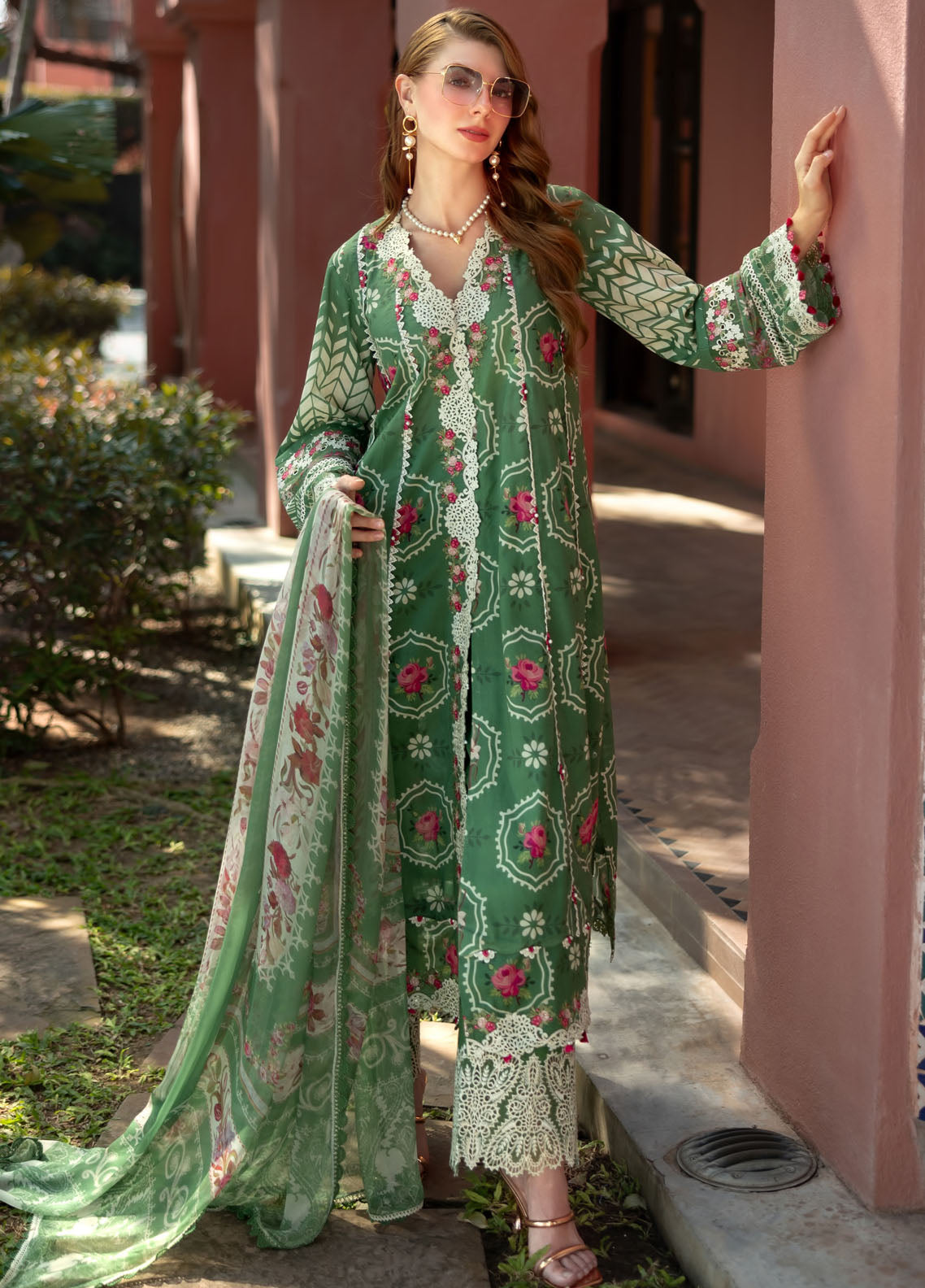 Signature by Elaf Unstitched Embroidered Lawn Collection 2025 ETS-04B