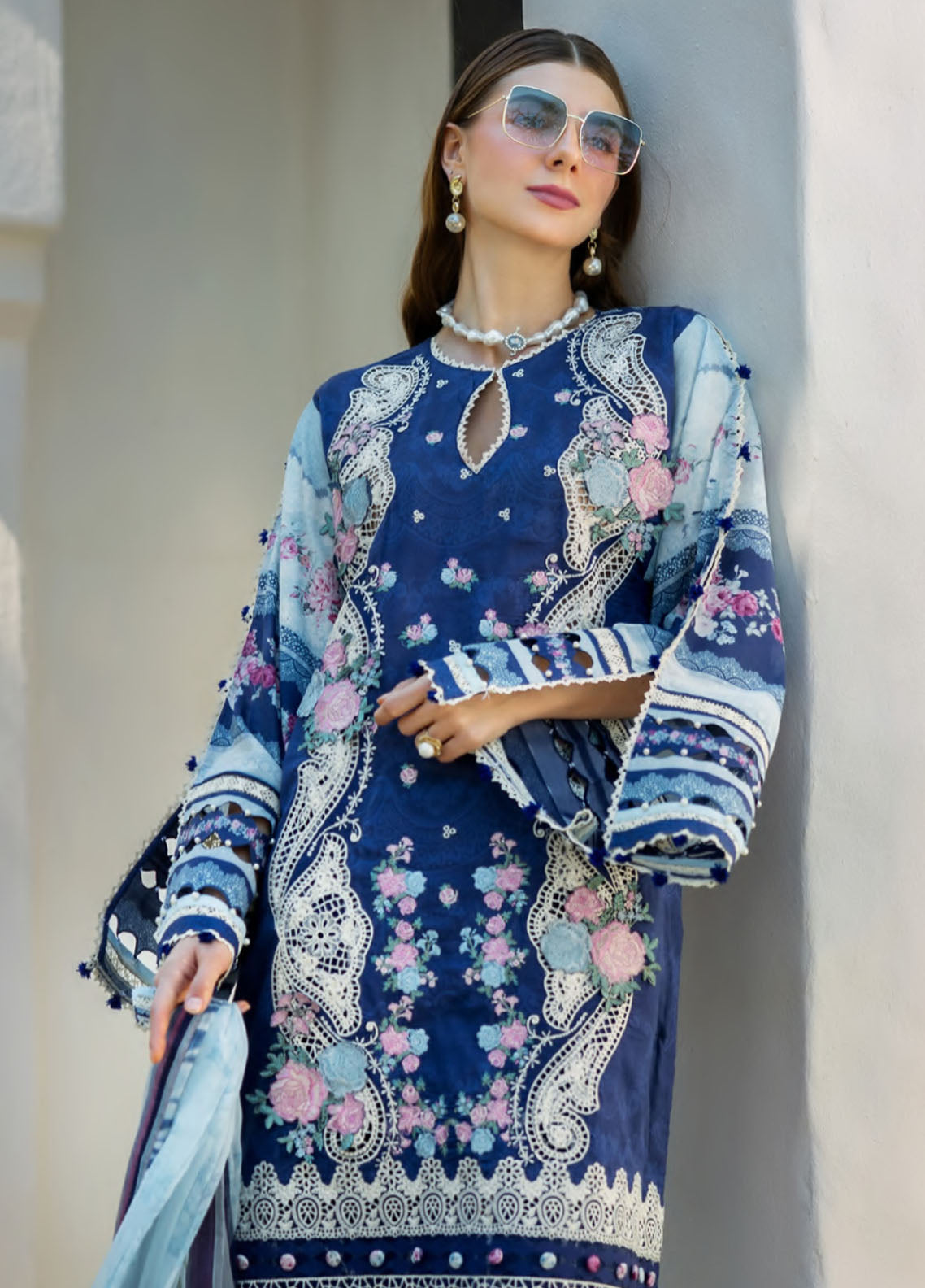 Signature by Elaf Unstitched Embroidered Lawn Collection 2025 ETS-06A