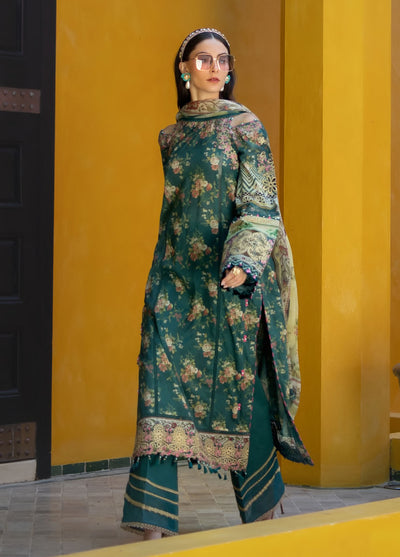 Signature by Elaf Unstitched Embroidered Lawn Collection 2025 ETS-07A