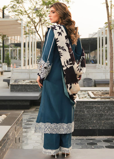 Elaf Embroidered Linen Suit Unstitched 3 Piece EPW-1B Heartfelt Whisper - Winter Collection