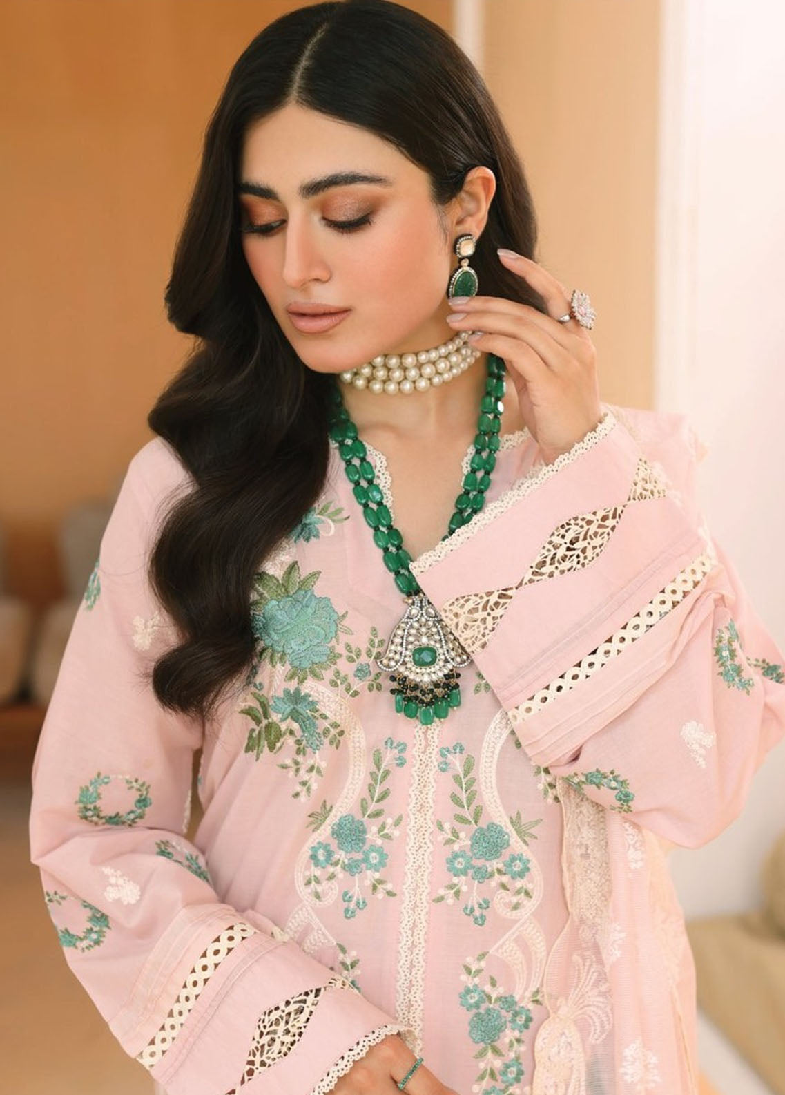 Elaf Pret Embroidered Lawn 3 Piece Suit EF23RW ELP-05A Melody