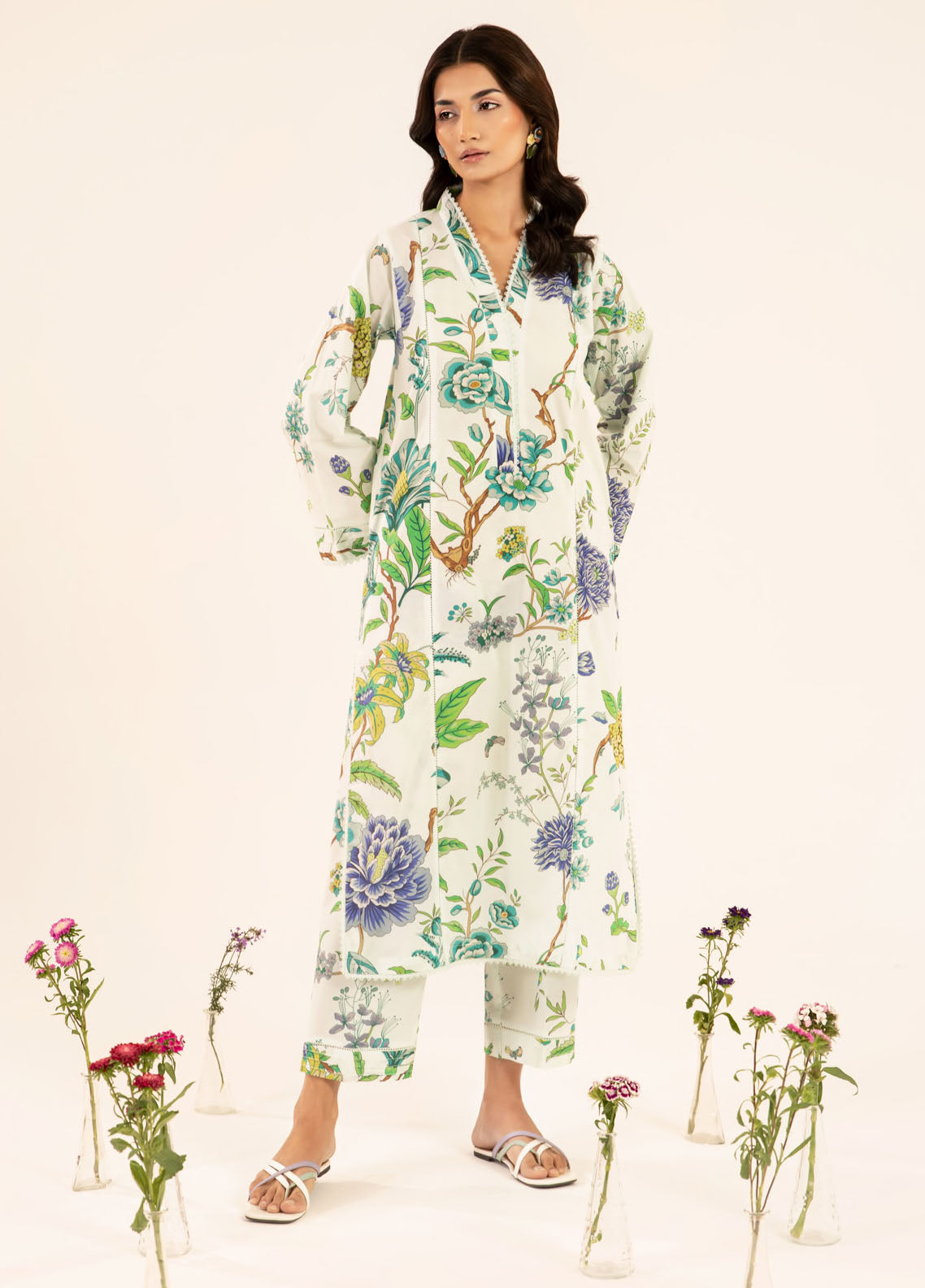 Elaf Pret Printed Lawn 2 Piece Suit EPT-03 Naire