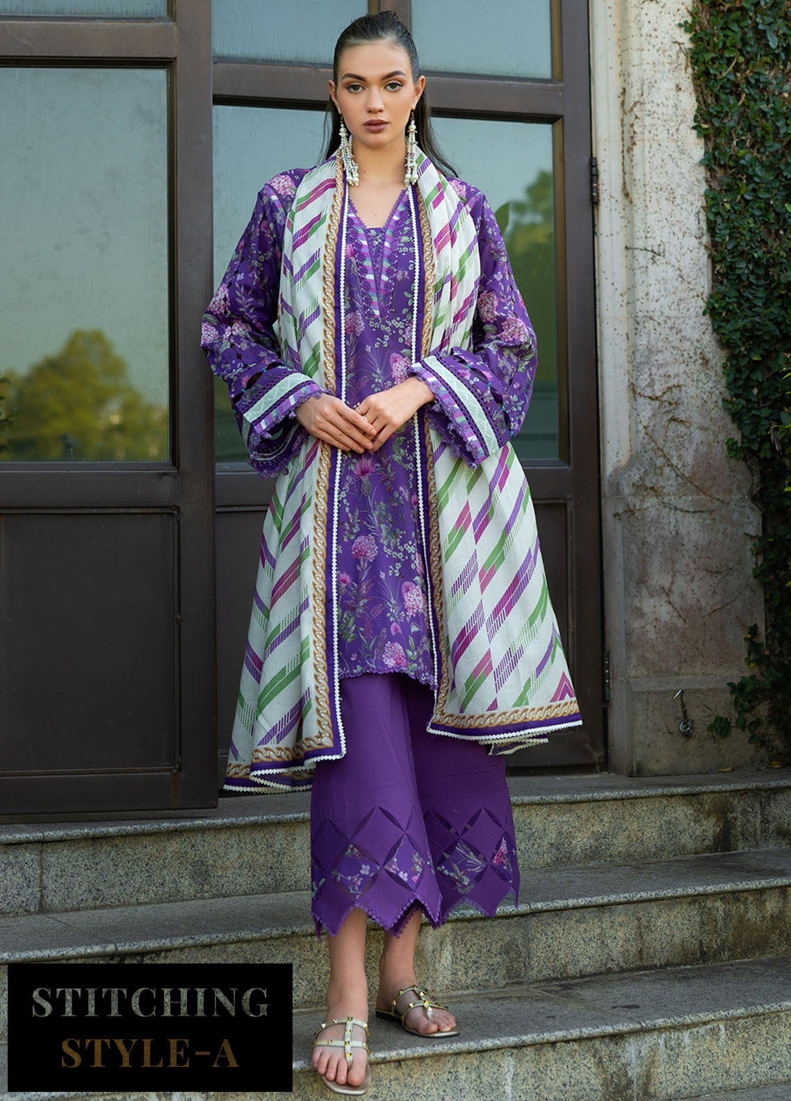 Prints by Elaf Printed Lawn Collection 2025 EPE-04 A