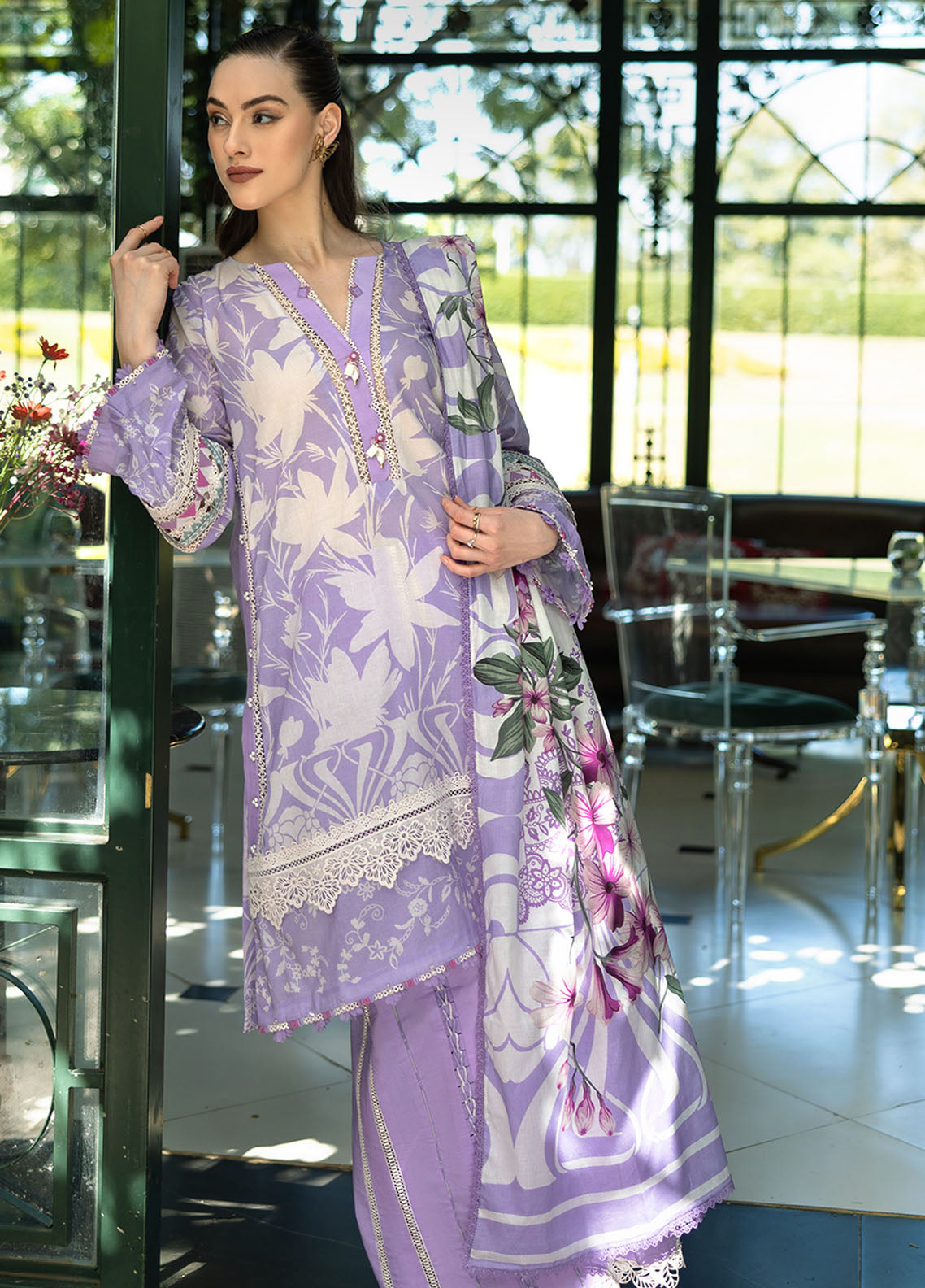 Prints by Elaf Printed Lawn Collection 2025 EPE-08 A