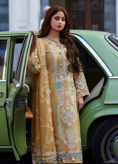 Elaf Unstitched Lawn Eid Edit 2024 D-02B Dania