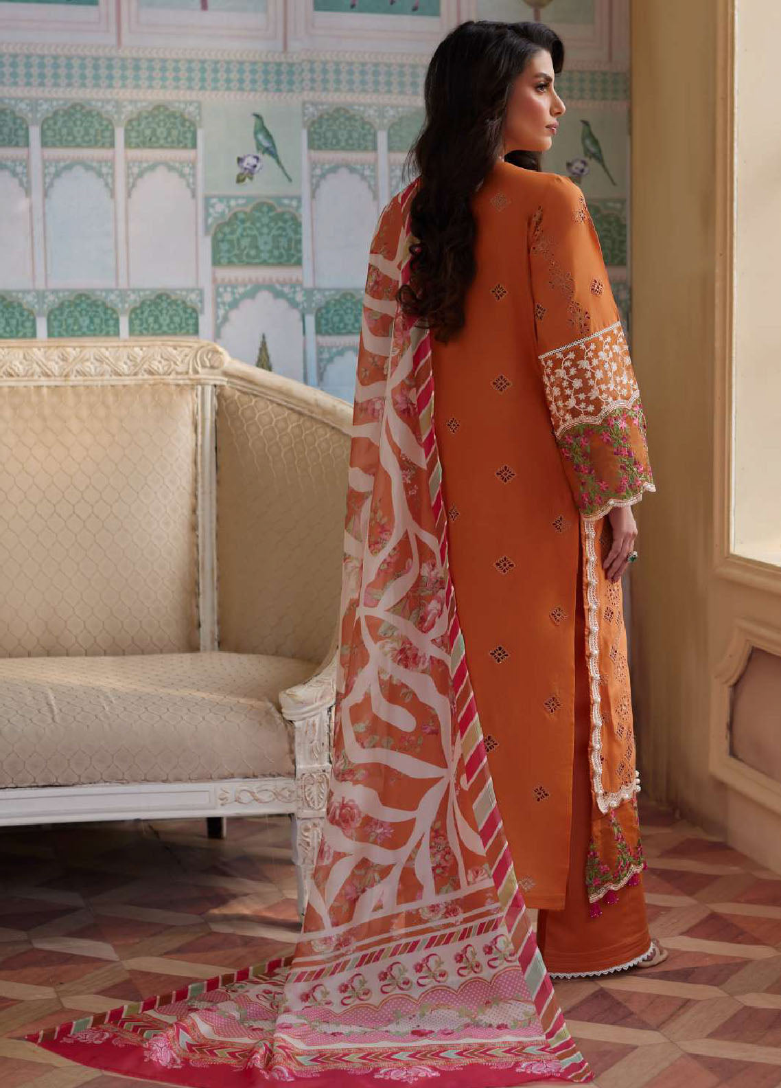 Elaf Unstitched Lawn Eid Edit 2024 D-09 Elnaz