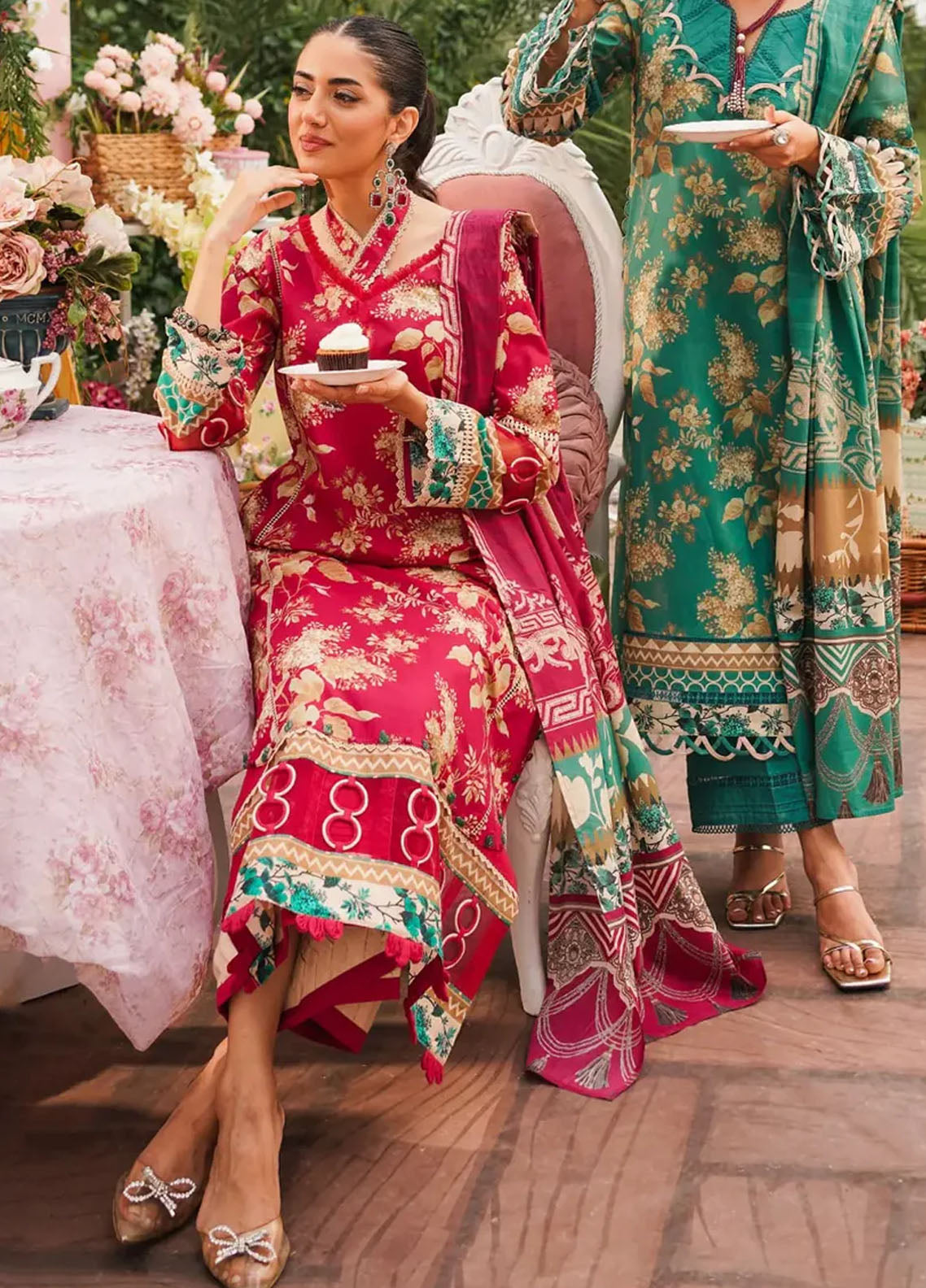 Prints By Elaf Printed Lawn Collection 2024 EEP-04A Flores de Amor