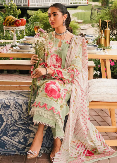 Prints By Elaf Printed Lawn Collection 2024 EEP-05A Mint To Be