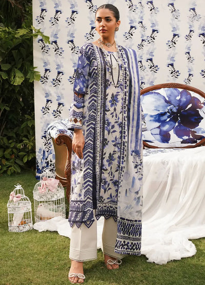 Prints By Elaf Printed Lawn Collection 2024 EEP-07A Shadow Sisters