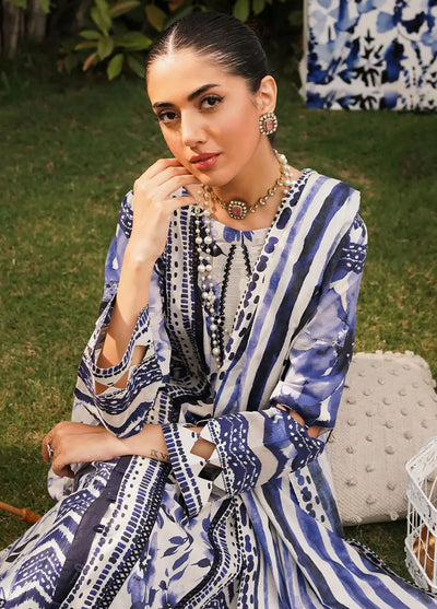 Prints By Elaf Printed Lawn Collection 2024 EEP-07A Shadow Sisters