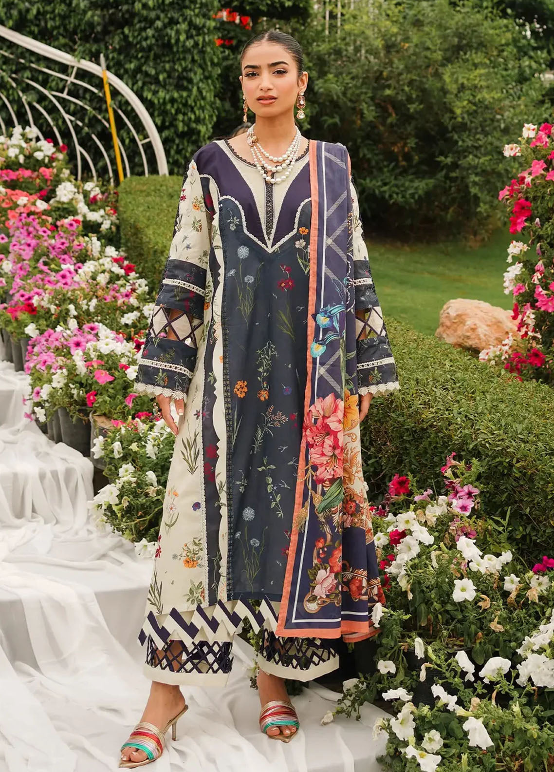 Prints By Elaf Printed Lawn Collection 2024 EEP-08B Breeze Together