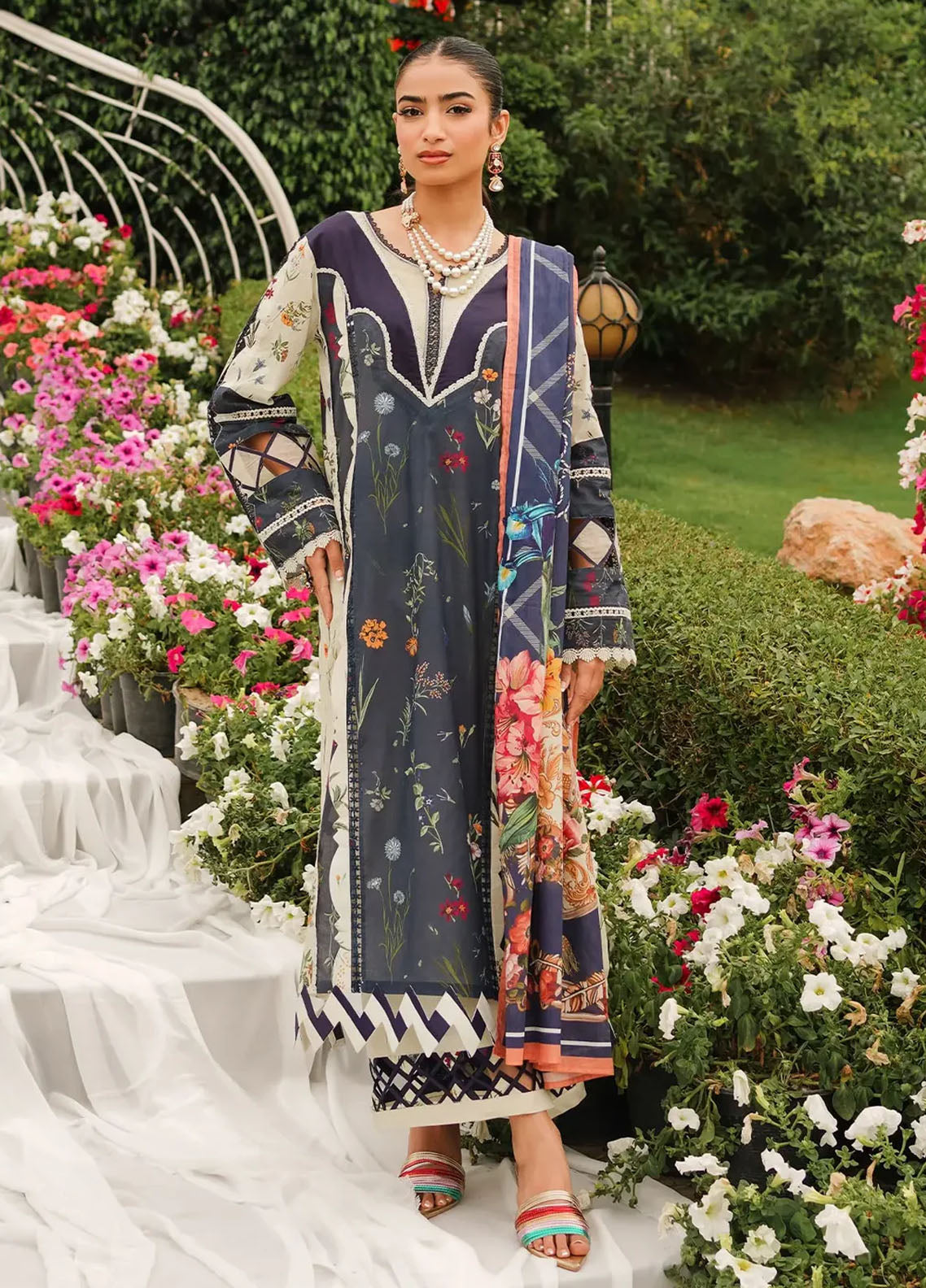Prints By Elaf Printed Lawn Collection 2024 EEP-08B Breeze Together