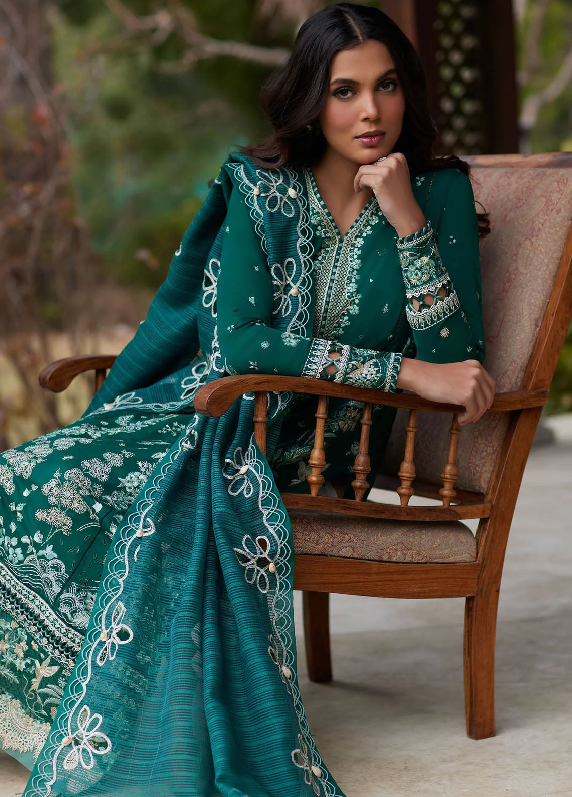 Elan Unstitched Lawn Collection 2024 D-02A Nedine