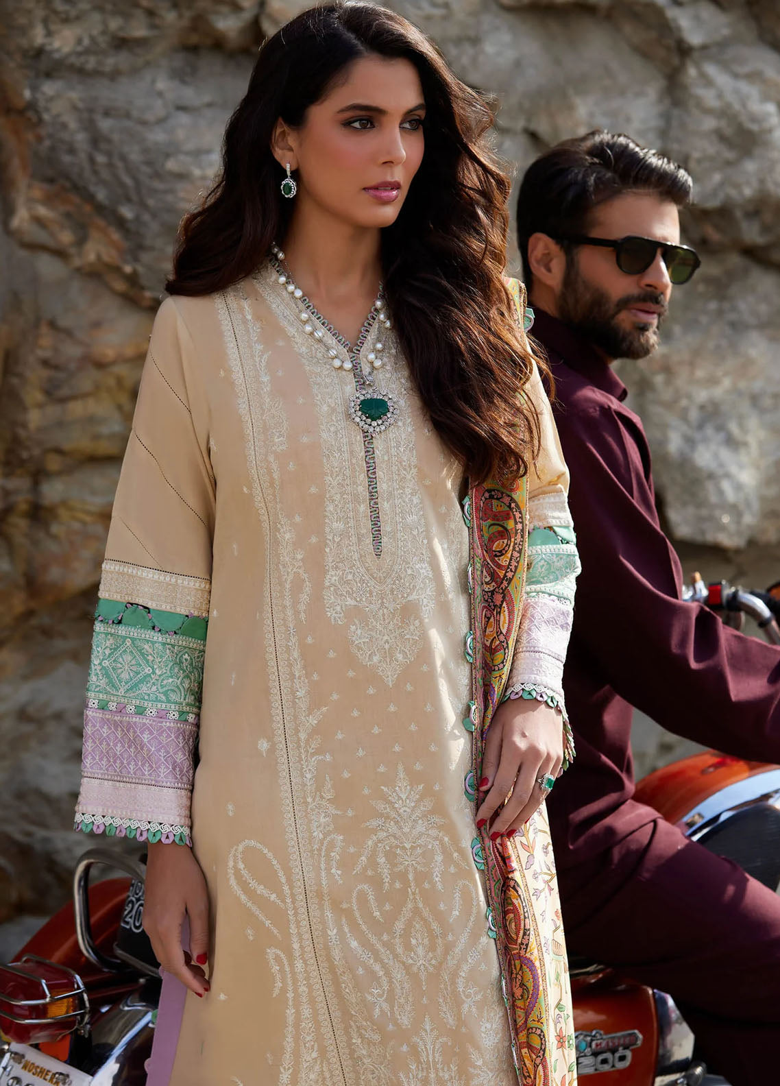 Elan Unstitched Lawn Collection 2024 D-07B Sherine