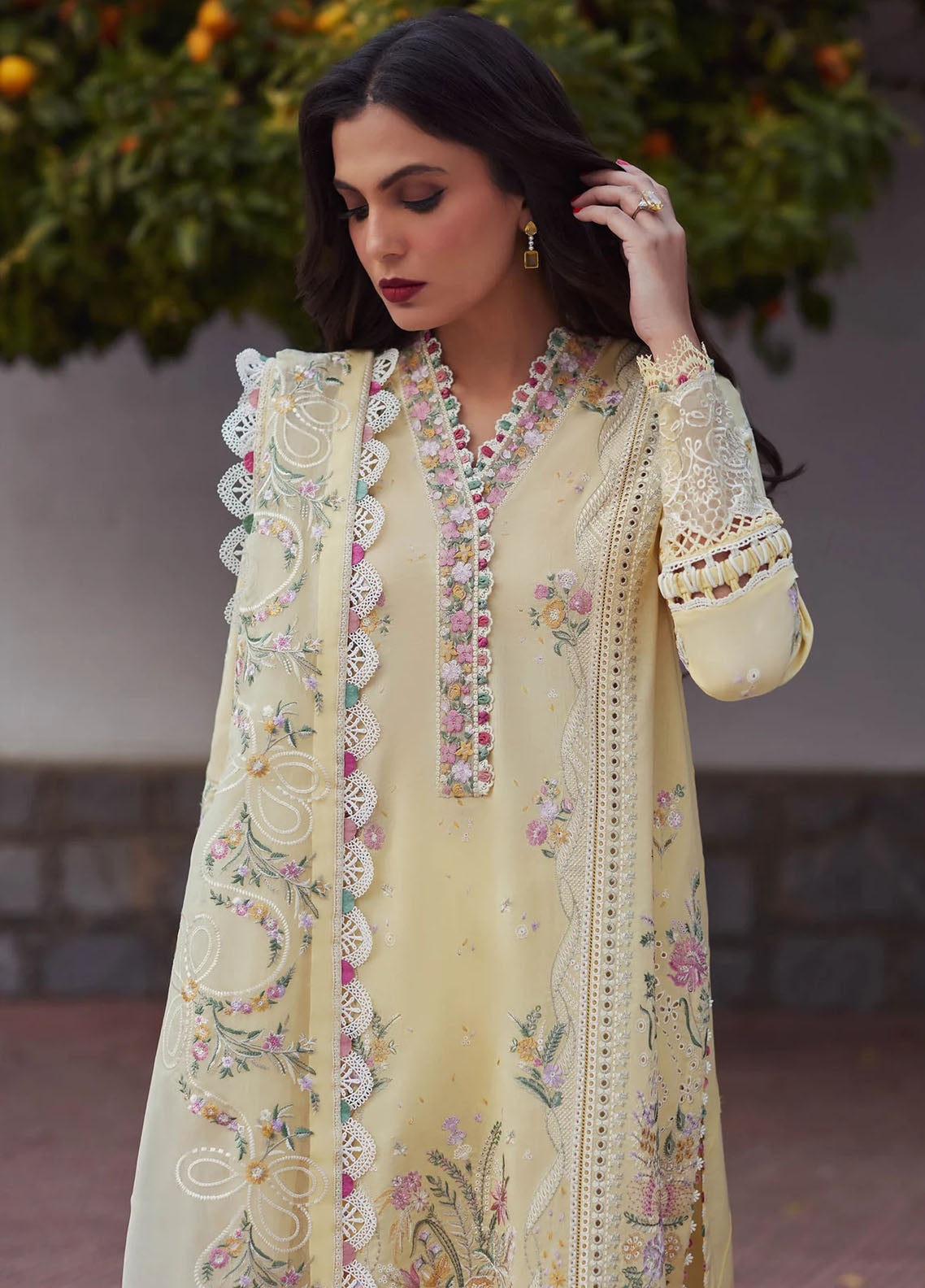 Elan Unstitched Lawn Collection 2024 D-08B Zenel