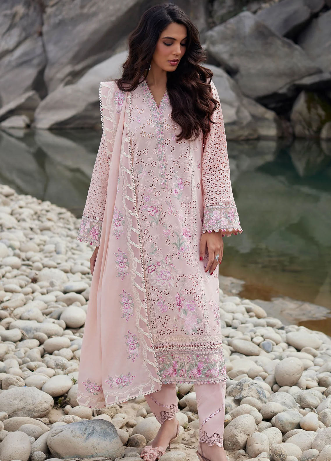 Elan Unstitched Lawn Collection 2024 D-09A Aireen