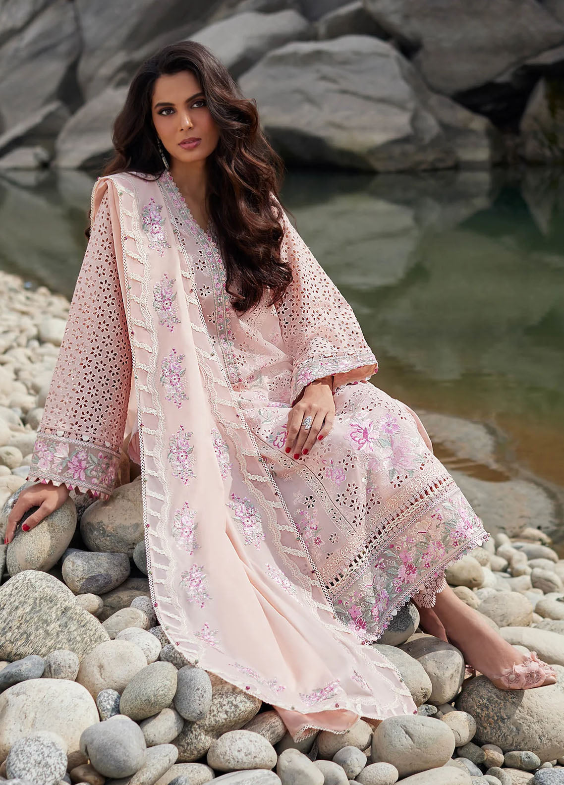 Elan Unstitched Lawn Collection 2024 D-09A Aireen