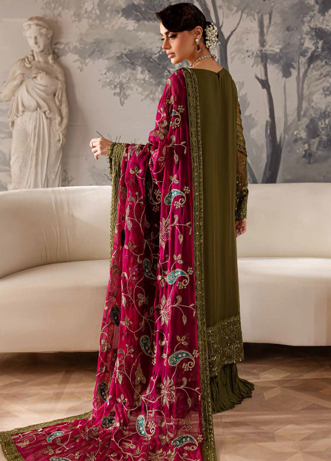 Elanora By Nureh Unstitched Chiffon Luxury Collection 2024 NEL-56