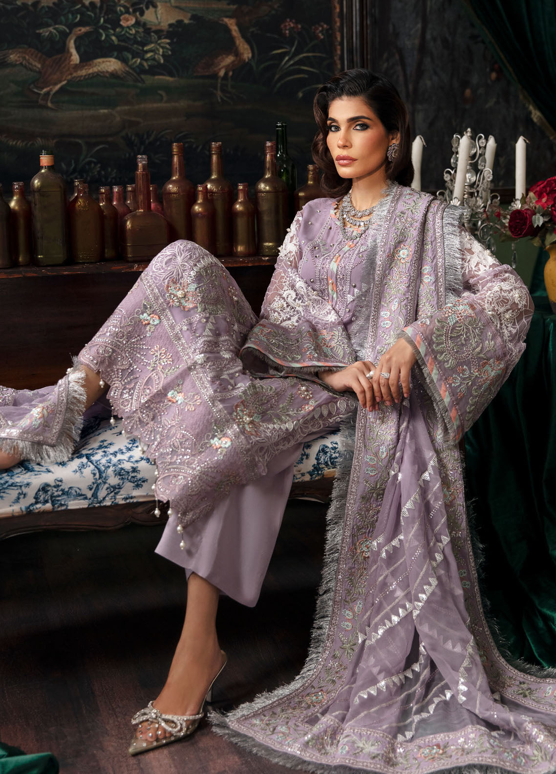 Elanora By Nureh Unstitched Luxury Chiffon Collection 2023 NEL-31