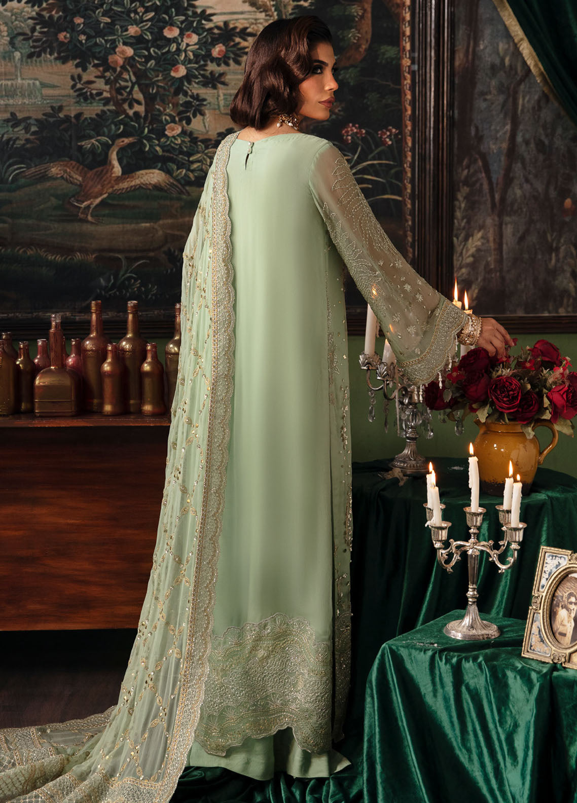 Elanora By Nureh Unstitched Luxury Chiffon Collection 2023 NEL-32