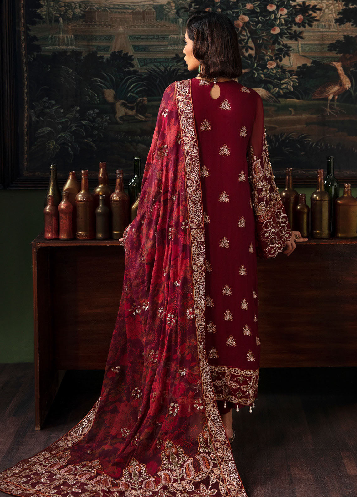 Elanora By Nureh Unstitched Luxury Chiffon Collection 2023 NEL-33