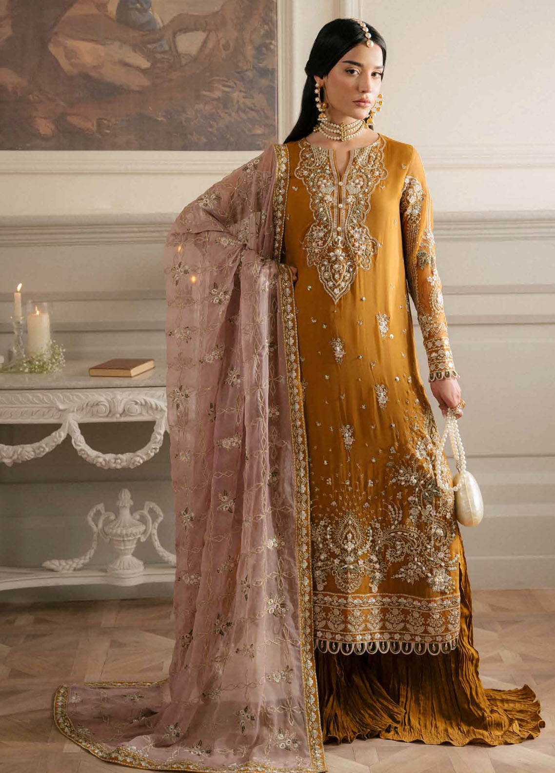 Elanora by Nureh Luxury Unstitched Chiffon Collection 2024 NEL-61