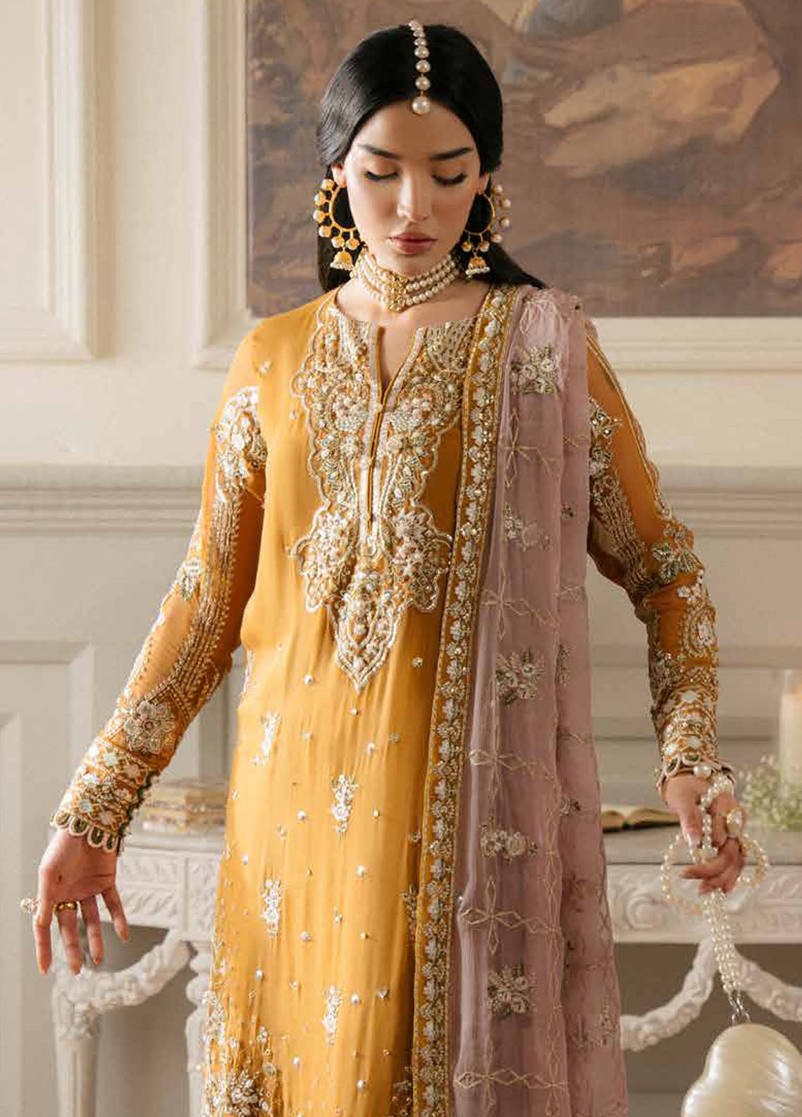 Elanora by Nureh Luxury Unstitched Chiffon Collection 2024 NEL-61